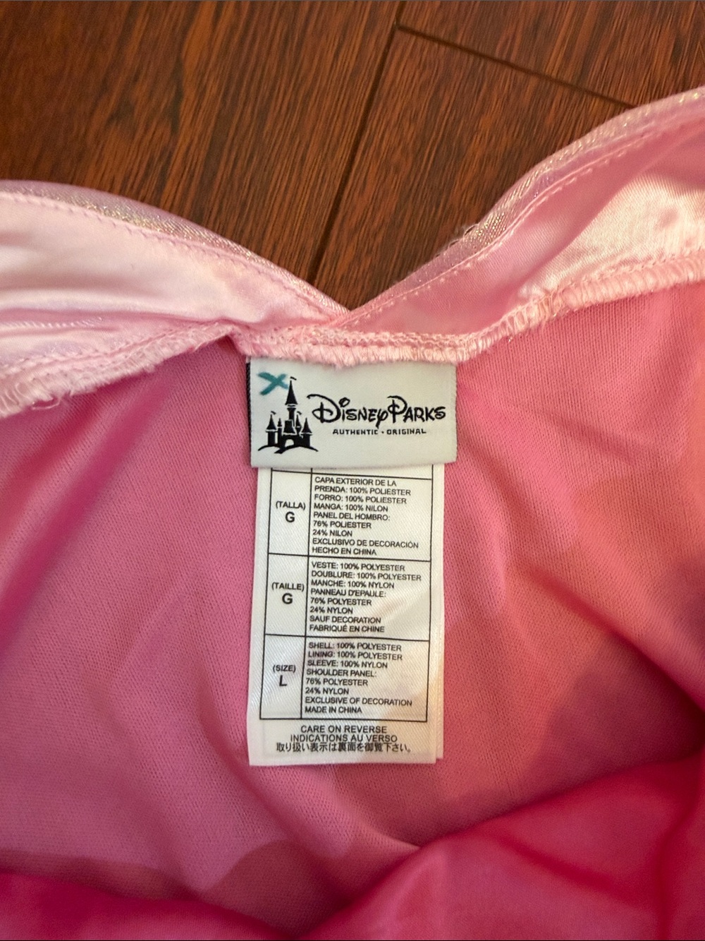 Disney Parks Sleeping Beauty Princess Aurora Pink Kids Costume Dress - Picture 9 of 15